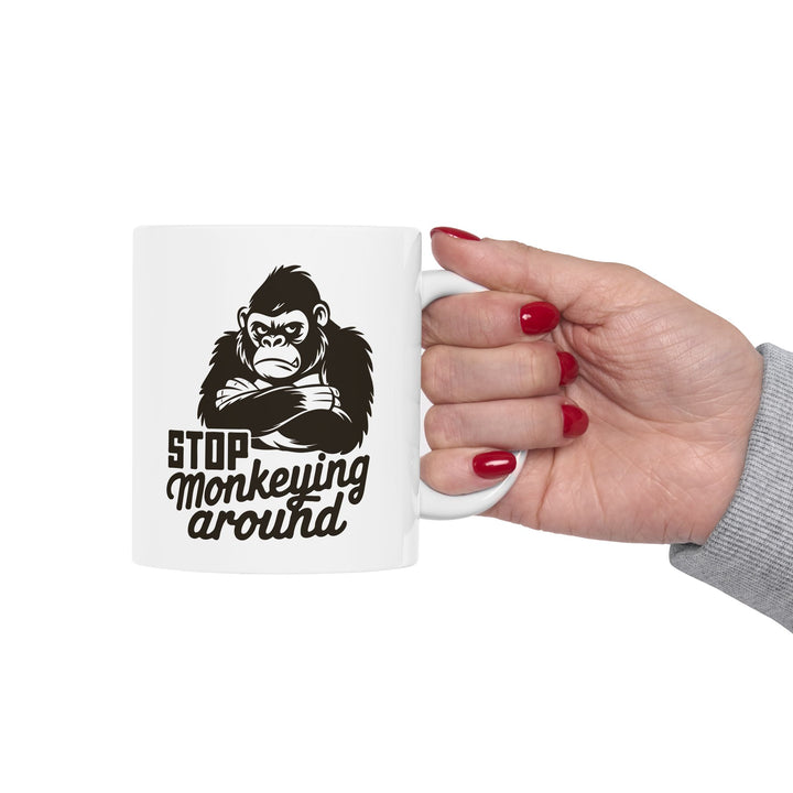 Stop Monkeying Around Mug