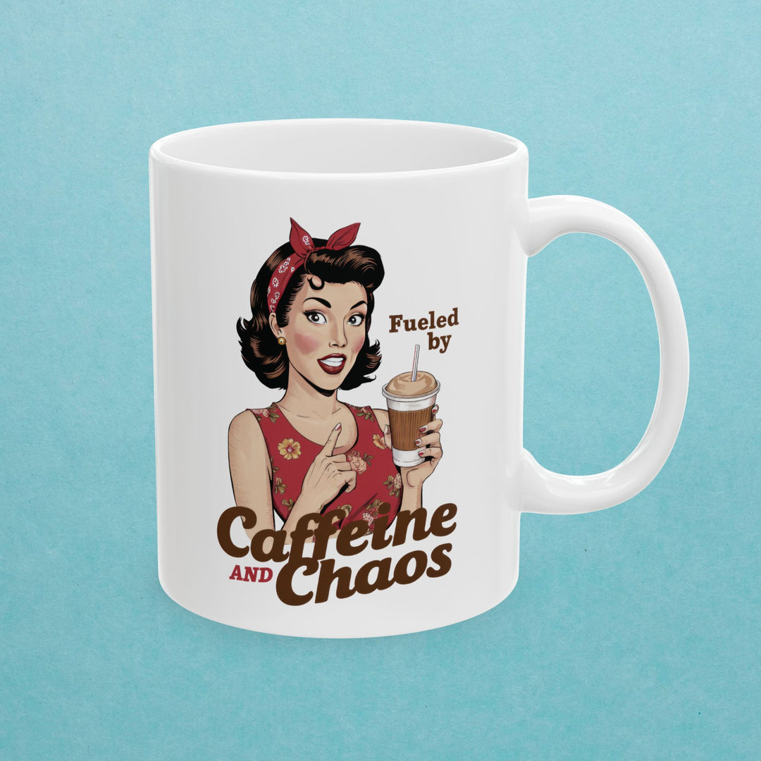 Fueled By Caffeine And Chaos Mug