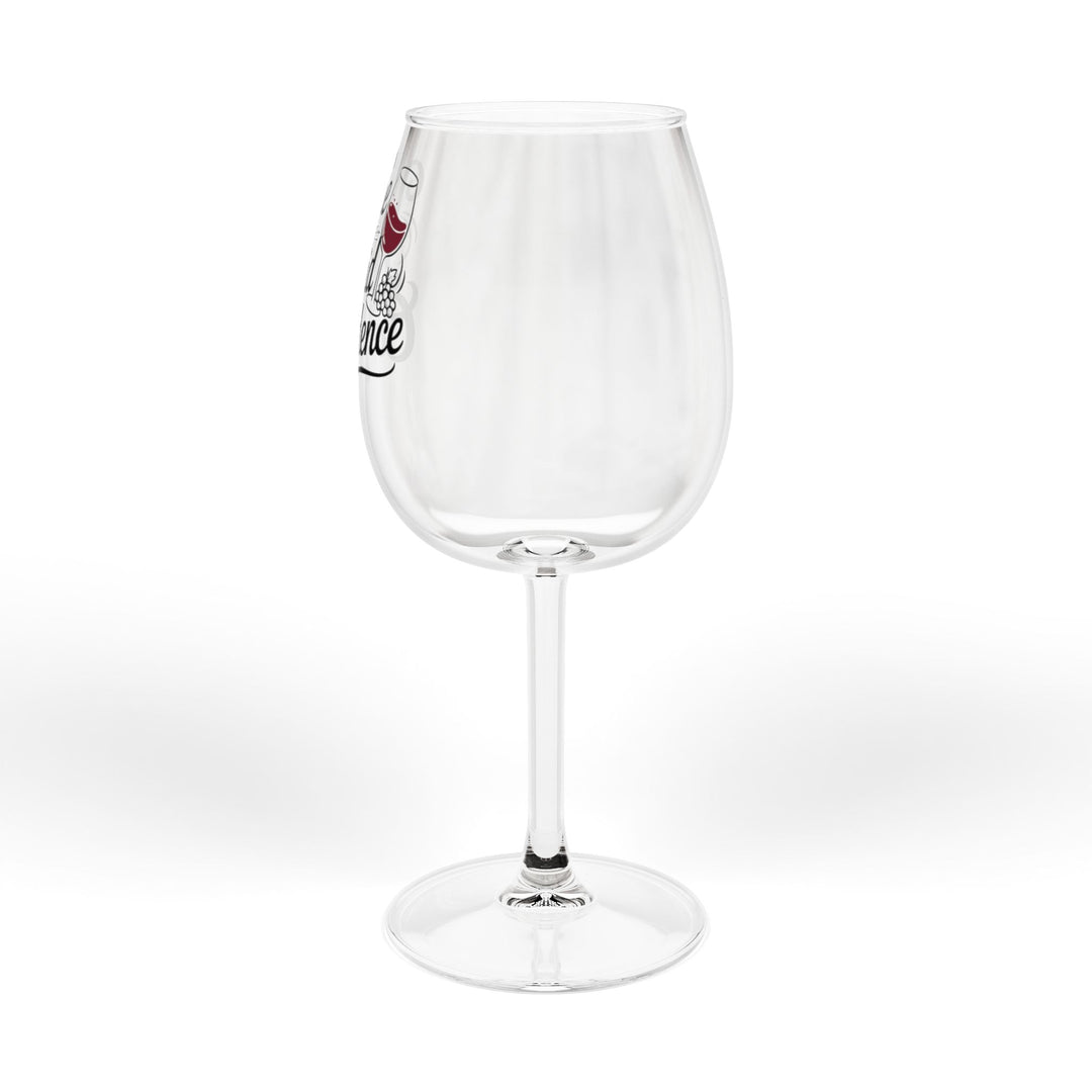 Wine Glass 12oz — "Wine Is Liquid Confidence" Stemmed Glass, Funny Wine Lover Gift