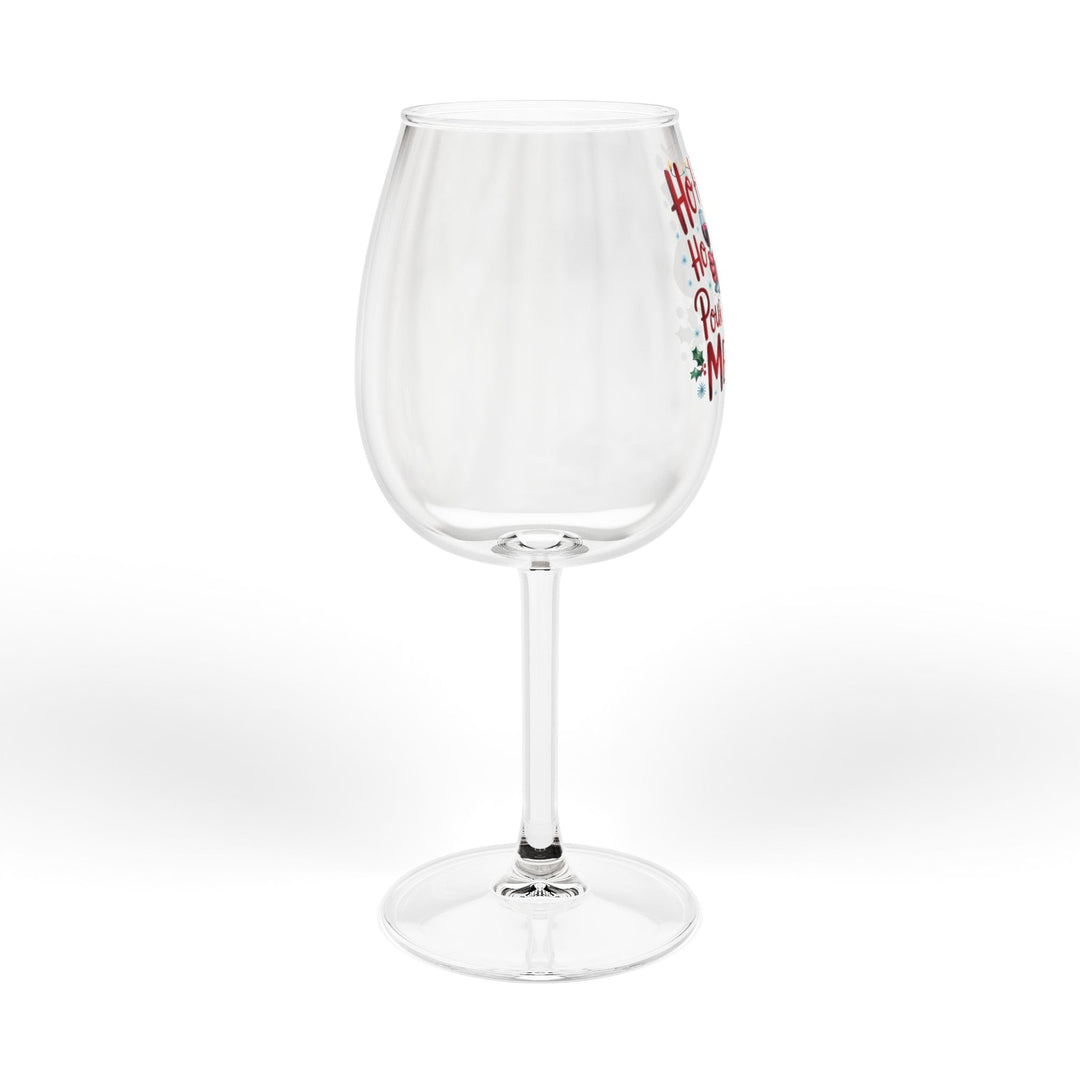 Ho Ho Ho Pour the Merlot 12oz Christmas Wine Glass