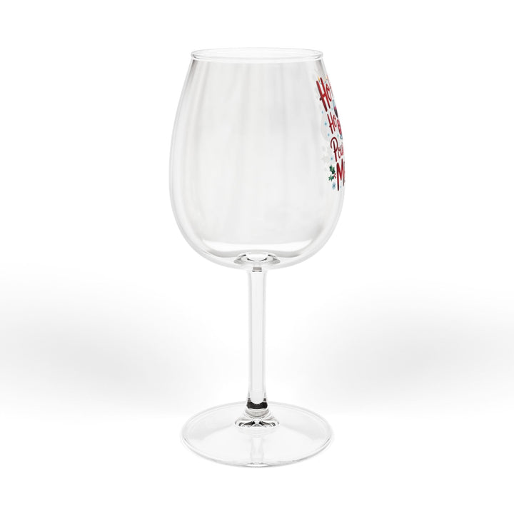 Ho Ho Ho Pour the Merlot 12oz Christmas Wine Glass