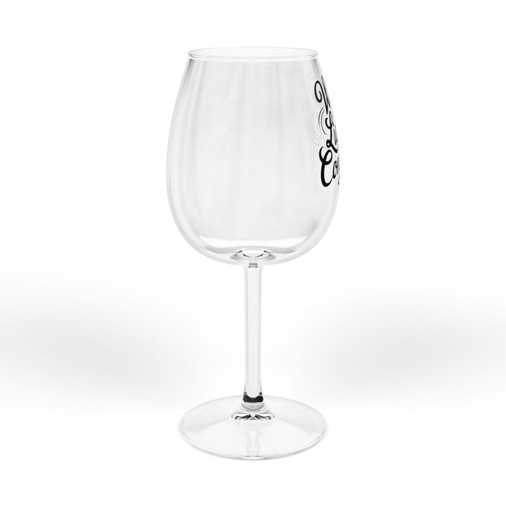Wine Glass 12oz — "Wine Is Liquid Confidence" Stemmed Glass, Funny Wine Lover Gift