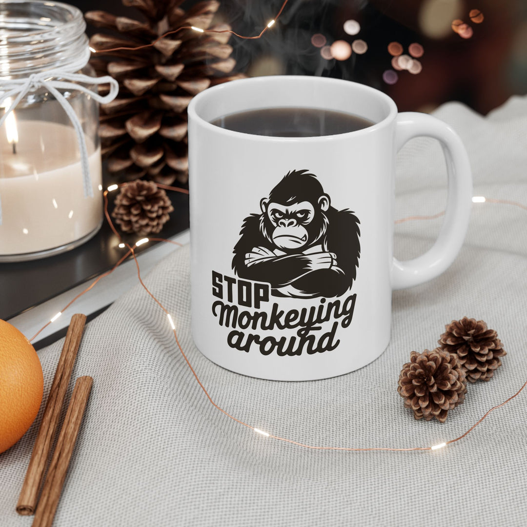 Stop Monkeying Around Mug