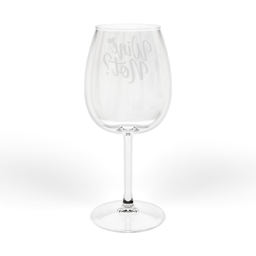 Wine Glass — 12oz "Wine Not?" Stemmed Red Wine Glass, Funny Gift for Wine Lovers