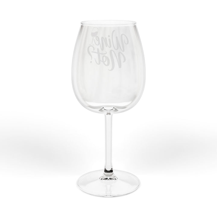 Wine Glass — 12oz "Wine Not?" Stemmed Red Wine Glass, Funny Gift for Wine Lovers