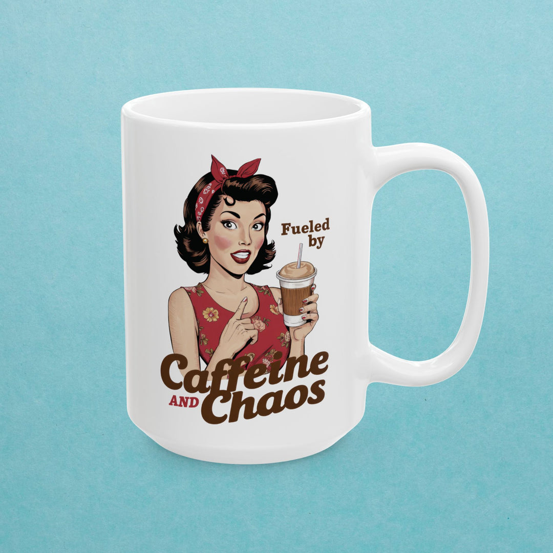 Fueled By Caffeine And Chaos Mug