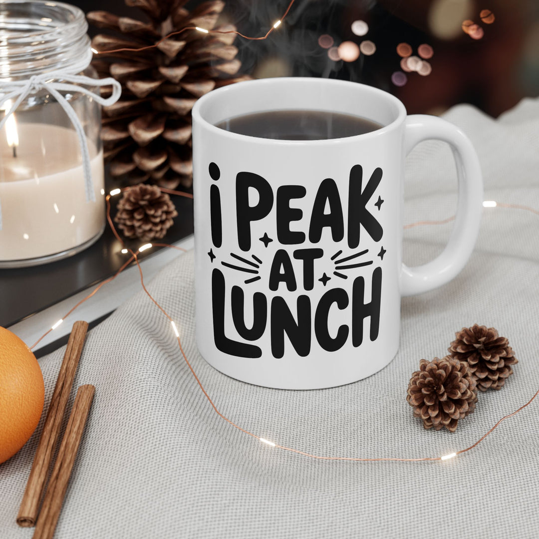 I Peak At Lunch Mug