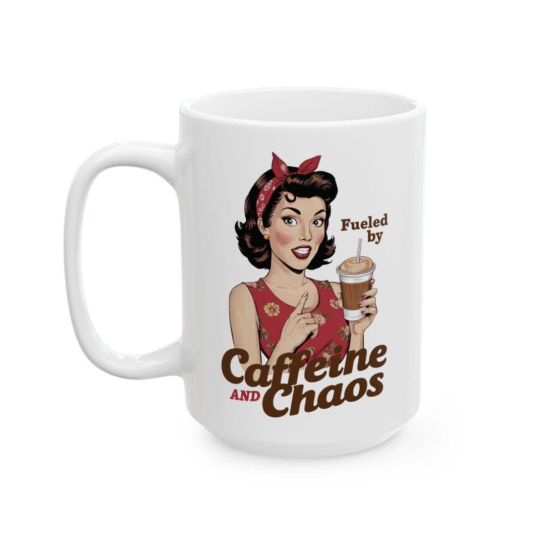 Fueled By Caffeine And Chaos Mug