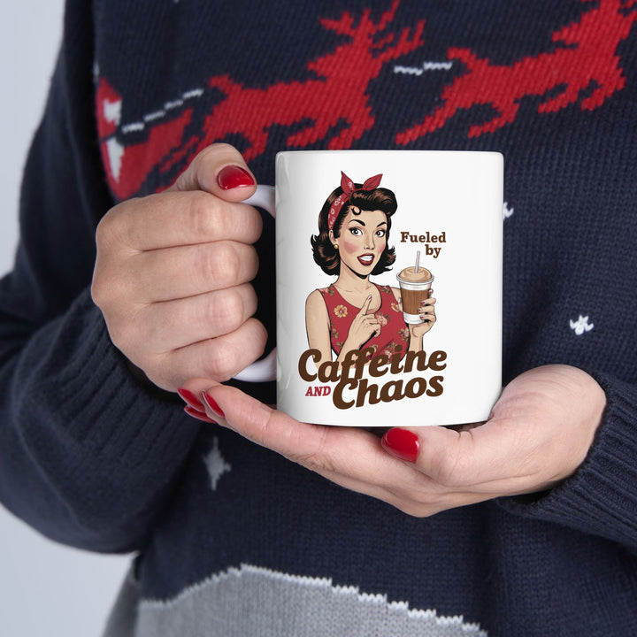 Fueled By Caffeine And Chaos Mug